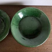 Set of 6 Aegitna glazed earthenware plates 1960
