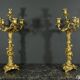 Bronze Candelabra, after J-A. Meissonnier, Rococo style, Napoleonic era