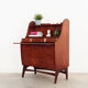 Secrétaire en teck, design scandinave, années 1960, fabriqué par SW Finland