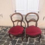 Paire de chaises Louis Philippe