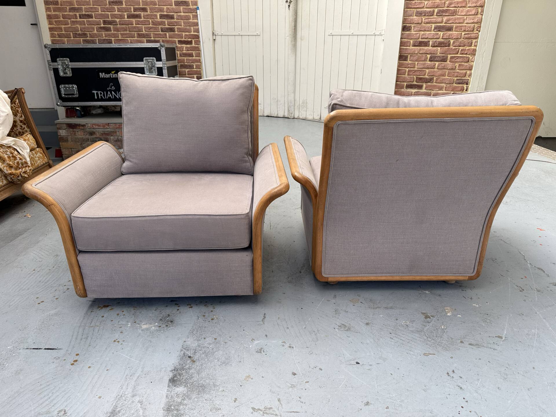 Pair of Scandinavian armchairs