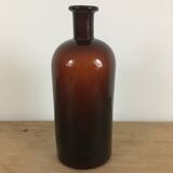 Amber glass apothecary bottle