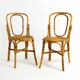 Paire de très belles chaises en bambou italiennes originales des années 1960.