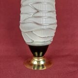 Mid Century Modern lamp French c 1960s see chandelier with the same glassware