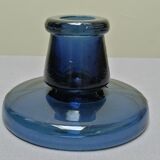Cobalt glass candle holder by Maria Kariis