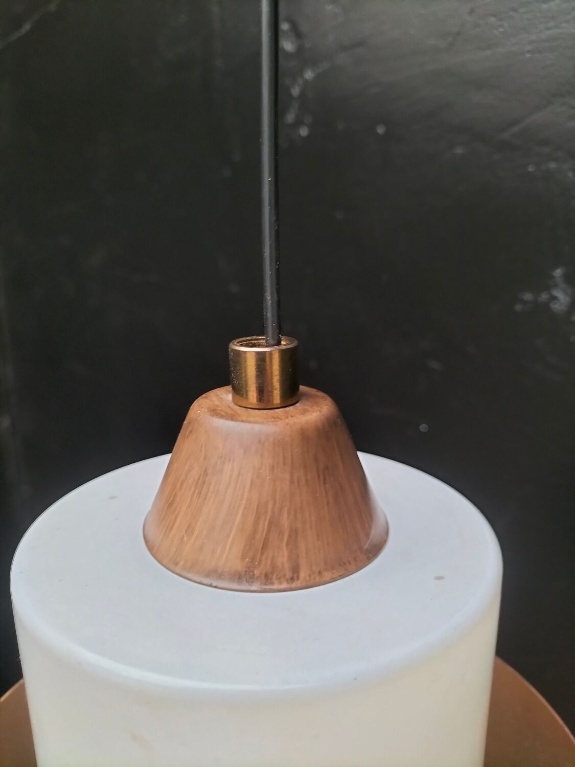 Vintage glass pendant light