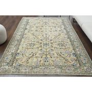 Vintage Turkish Oushak Handmade Wool Cotton Orange Area Rug 185x279