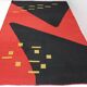 Tapis kilim géométrique moderniste, années 1950