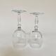 Set de 4 verres à eau et 4 verres à vin, verre tourbillonnant