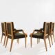 Set de fauteuils en frêne Néoclassiques d’André Arbus 1940