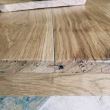 Farmhouse table in natural raw solid oak