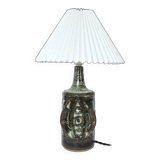 Ceramic Table lamp with a sculpturel abstract expression