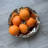 Stainless steel fruit basket / salad bowl - Alessi (Sarrià basket)
