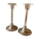 Vintage candle holders in silver metal West Germany