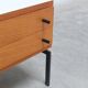 Modernist side table with drawers by Herbert Hirche for Holzäpfel, 1950s.