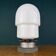 White opaline glass table lamp, Italy, 1970s