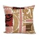 Pastel tashkent suzani square patchwork pillow case made from a 19th century suzani - uzbek abstract