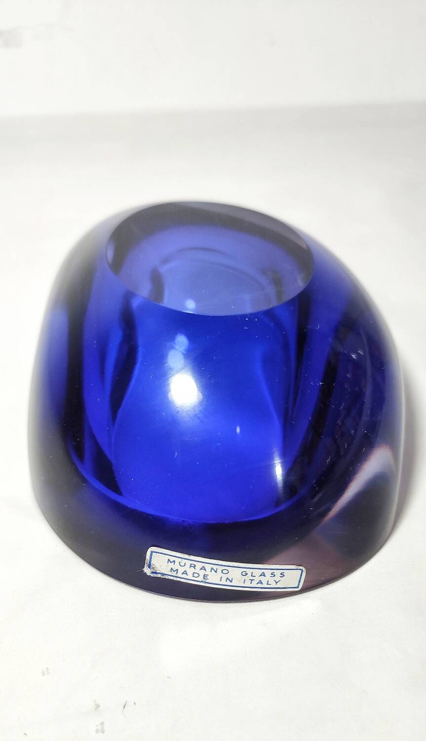 Cenicero de cristal de Murano. Italia, 1970s.