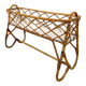 Vintage standing planter in rattan and bamboo – Riviera style, 1970s