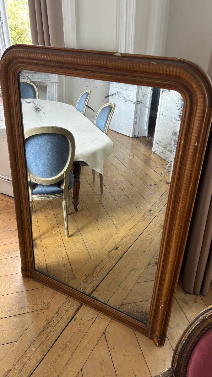 Grand miroir d'époque Louis-Phillipe