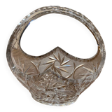 Chiseled crystal basket