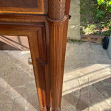 Wooden fireplace mantle