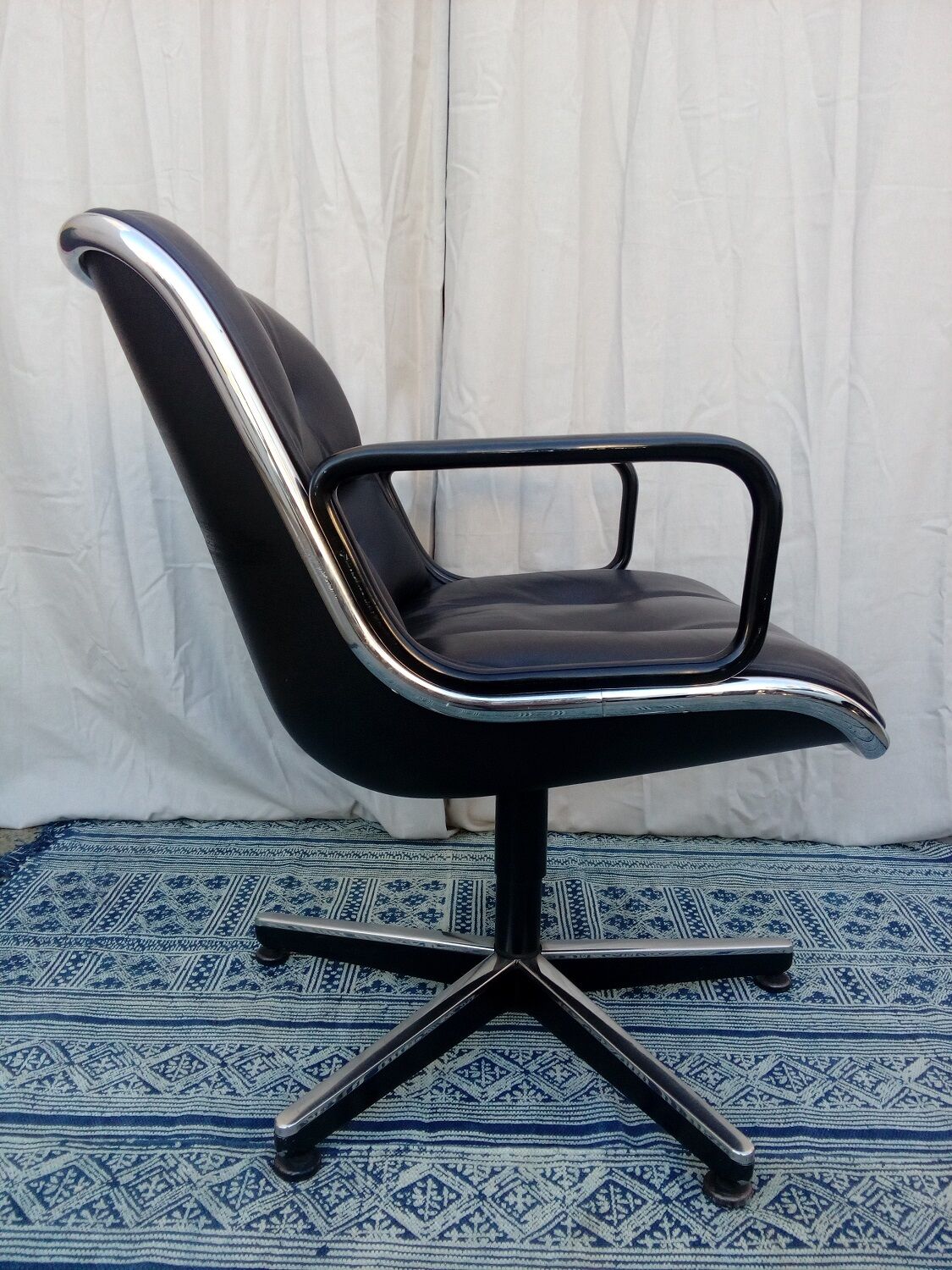 Fauteuil Knoll vintage années 70 design Pollock