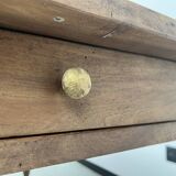 Old walnut bistro table