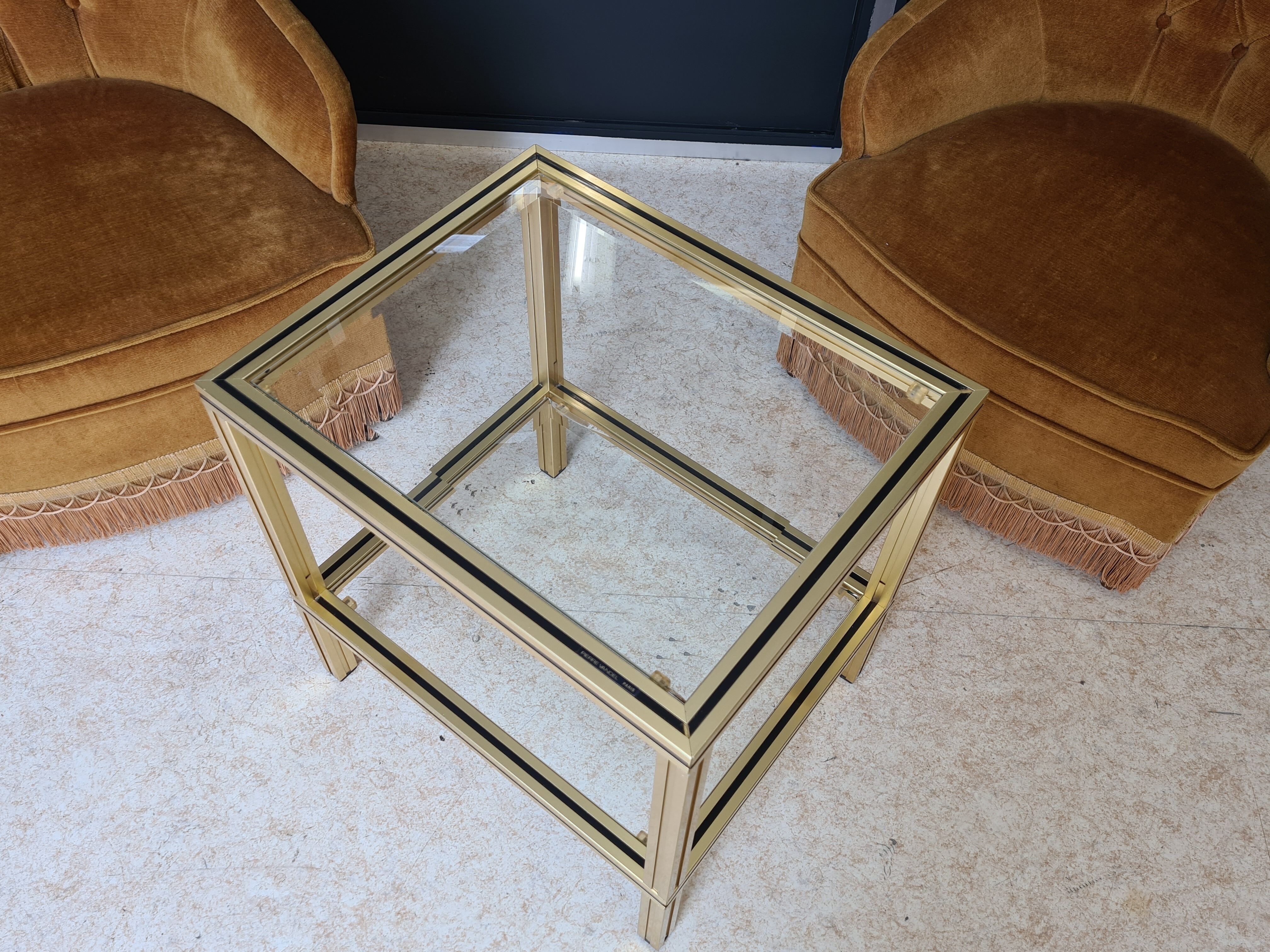 Pierre Vandel Paris brass table