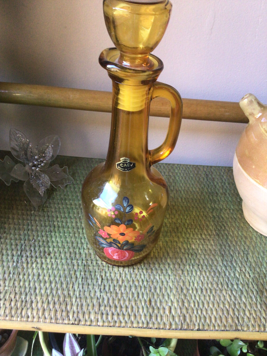 Amber Italian carafe