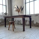 Solid oak farmhouse table 185cm