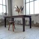 Solid oak farmhouse table 185cm