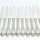 10 silver fruit knives in Louis XVI style