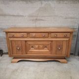Sideboard buffet oak charles dudouyt art deco 1940