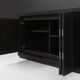 Buffet brutaliste en chêne noir, Belgique, années 1970