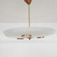 Glass and brass ceiling or pendant light
