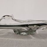 Fruit bowl or XXL pocket emptier in Murano glass, Italy circa 1970.