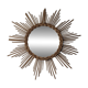 Miroir soleil en rotin