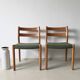 Pair of chairs by JL Moller for Hojbjerg Denmark 1960s teak