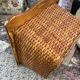 Wood and wicker basket