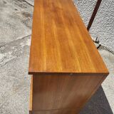 1960 vintage furniture teak plate showcase chest