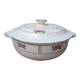 Soup tureen with lid in Salins ironstone model Nénuphar 25.5cm