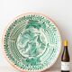 Spanish Revival Lebrillo Ceramic Bowl, Hand-Painted Granada Pottery, Bird