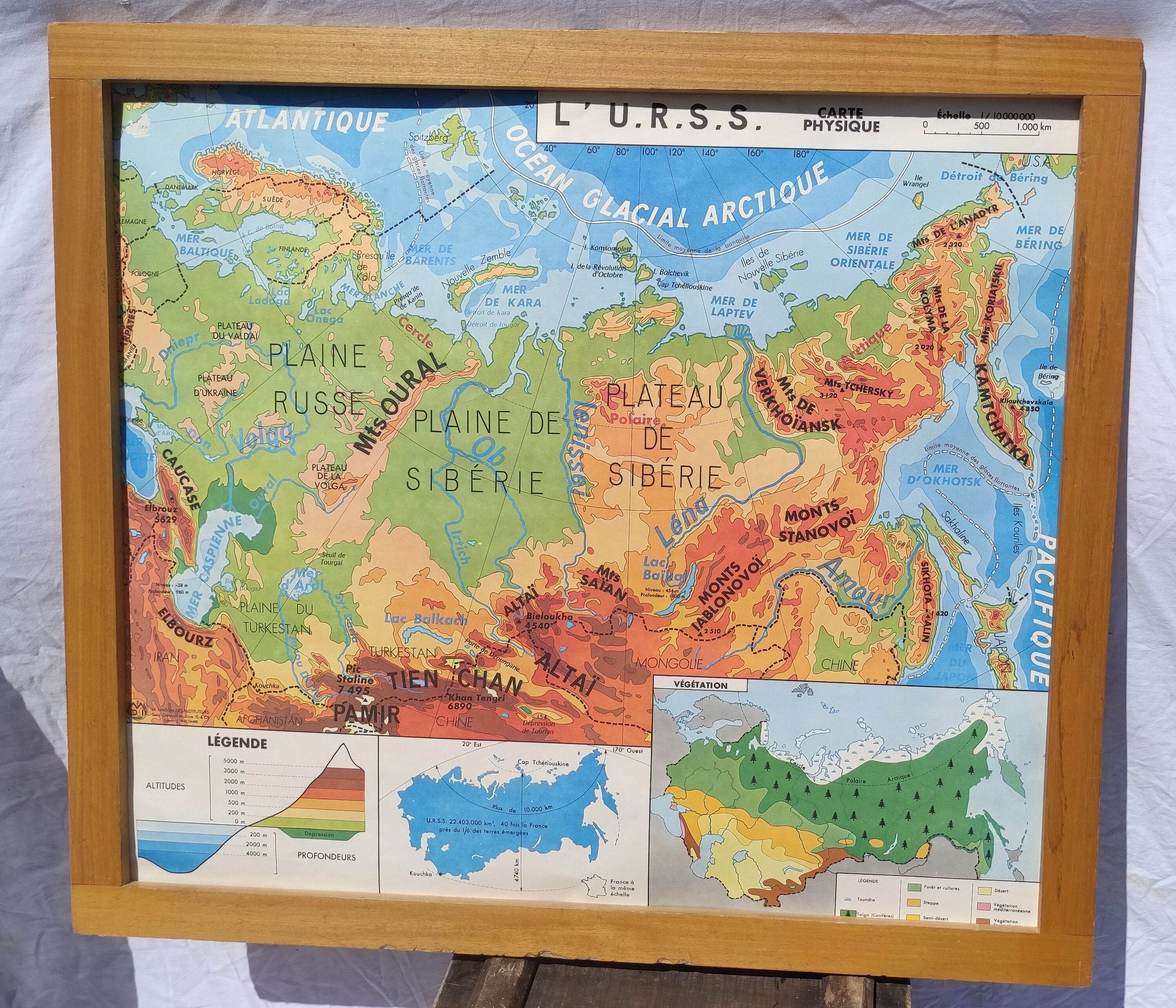 Geographical pedagogical and school poster the House of Teachers
