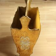 1950s - florentine wooden magazine rack - Vintage - made in Italy