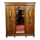 Large antique mahogany wardrobe with mirror – Empire style / 20th century