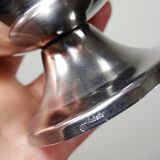 6 coupelles à dessert sur pieds en inox vintages style bistrot