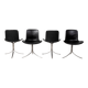 Set of 4 Pk9 chairs, Poul Kjaerholm, 1960s