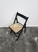 Chaise pliante noire des années 90