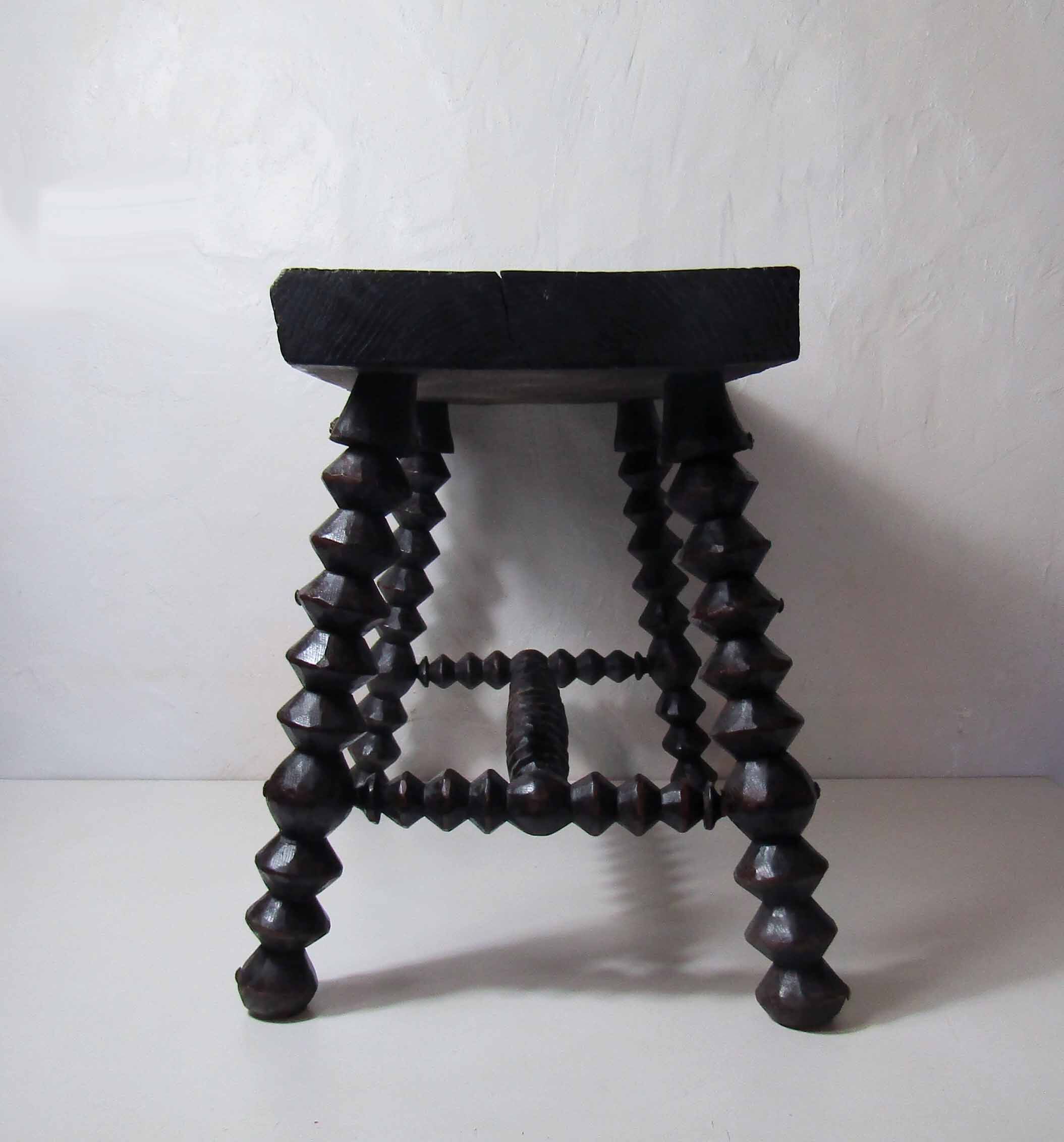 Breton folk art stool